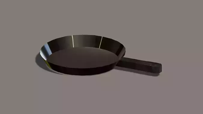 Low poly Frying pan