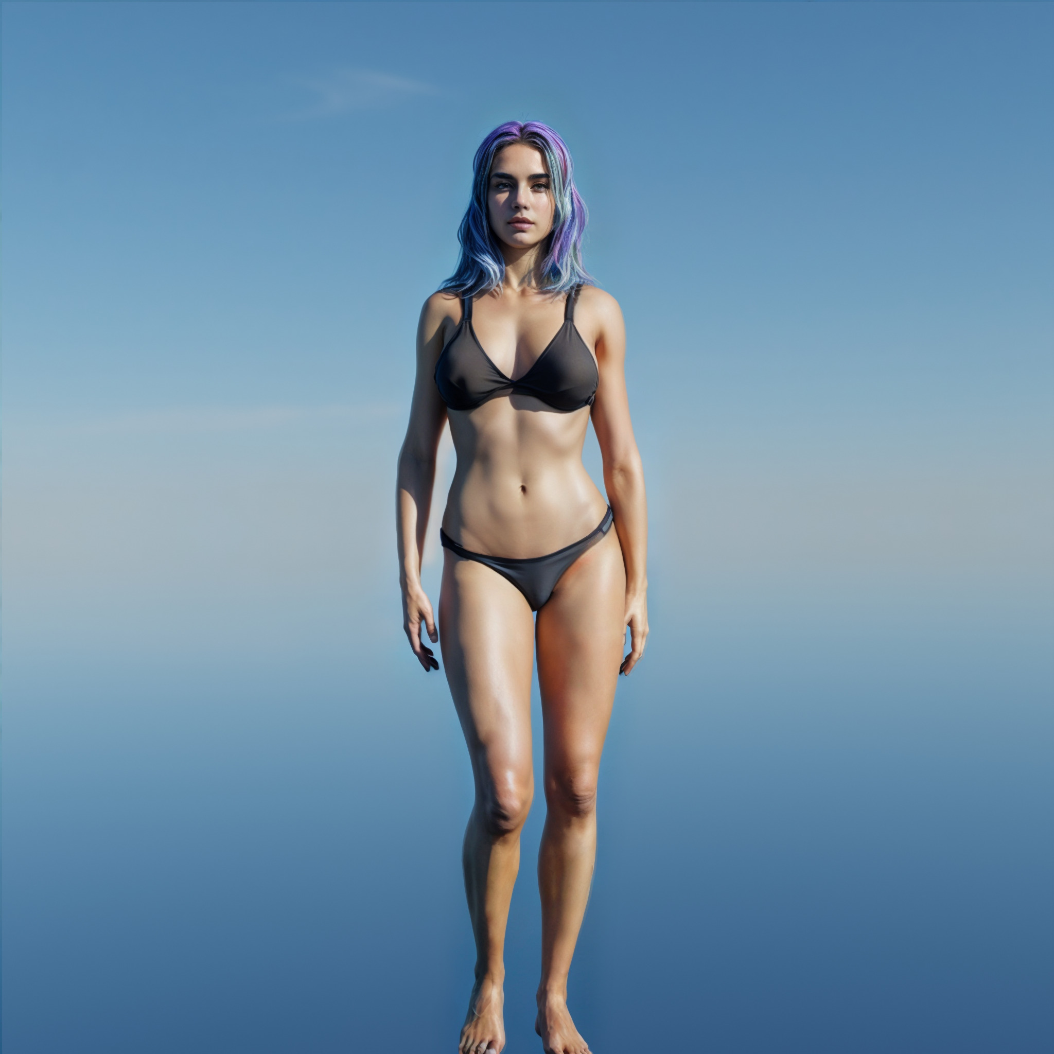 Polina - Female 3D Model Low-poly 3D model_3