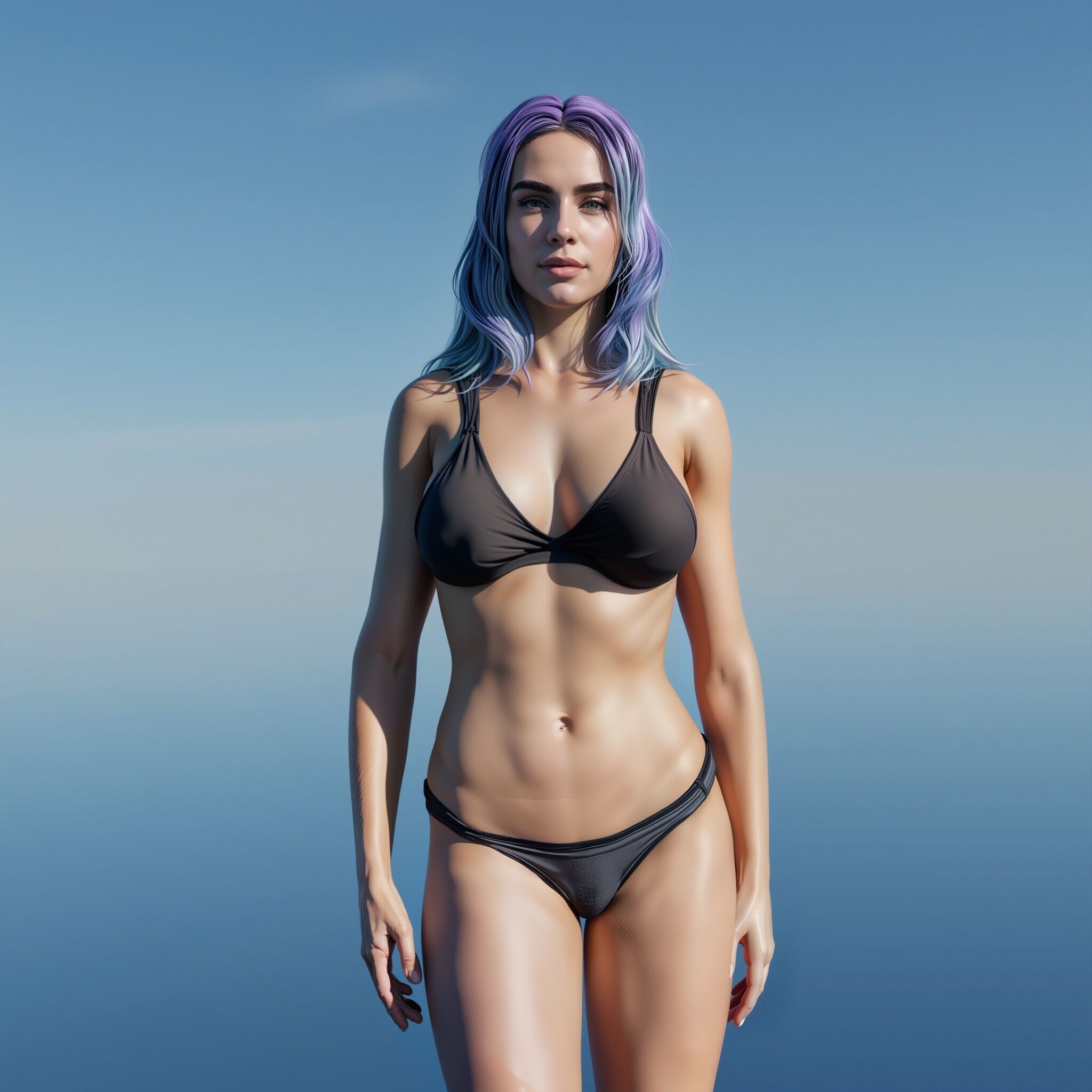 Polina - Female 3D Model Low-poly 3D model_1
