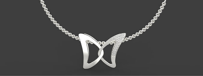 Butterfly Pendant 53322 3D print model
