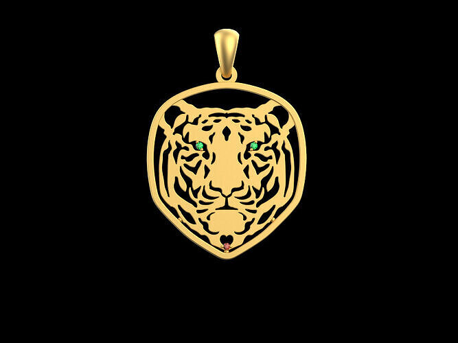 Tiger Pendant 67148 3D print model