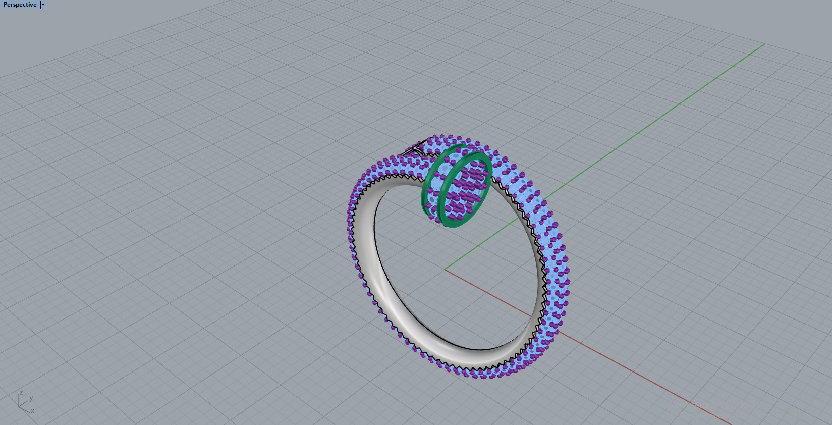 Nail Ring 17109 3D print model_5