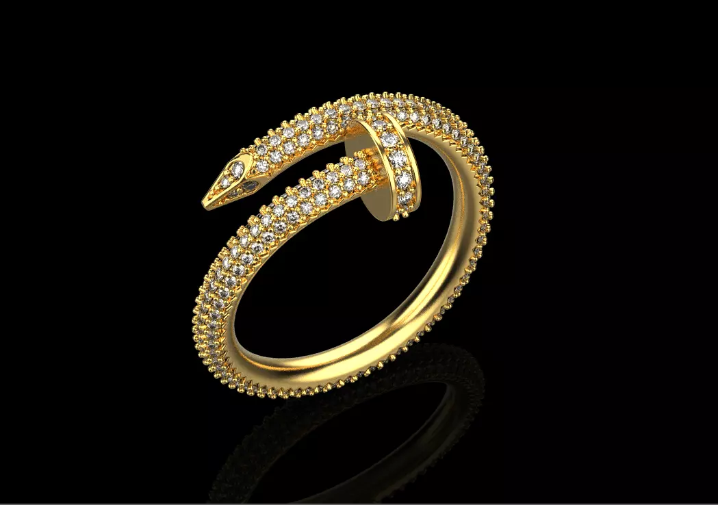 Nail Ring 17109 3D print model_0