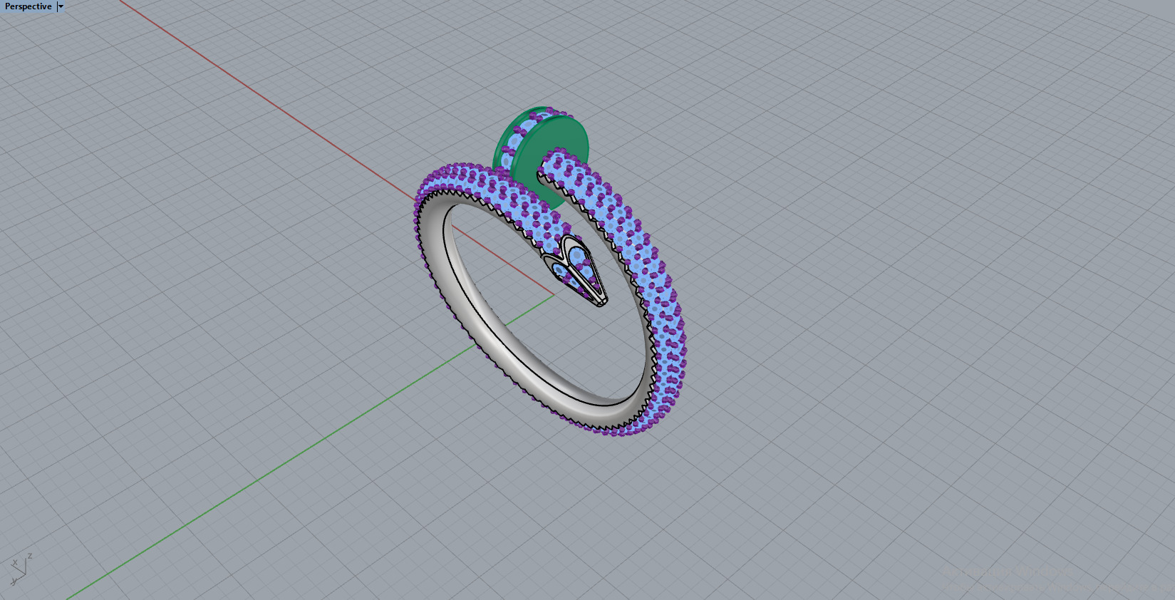 Nail Ring 17109 3D print model_6