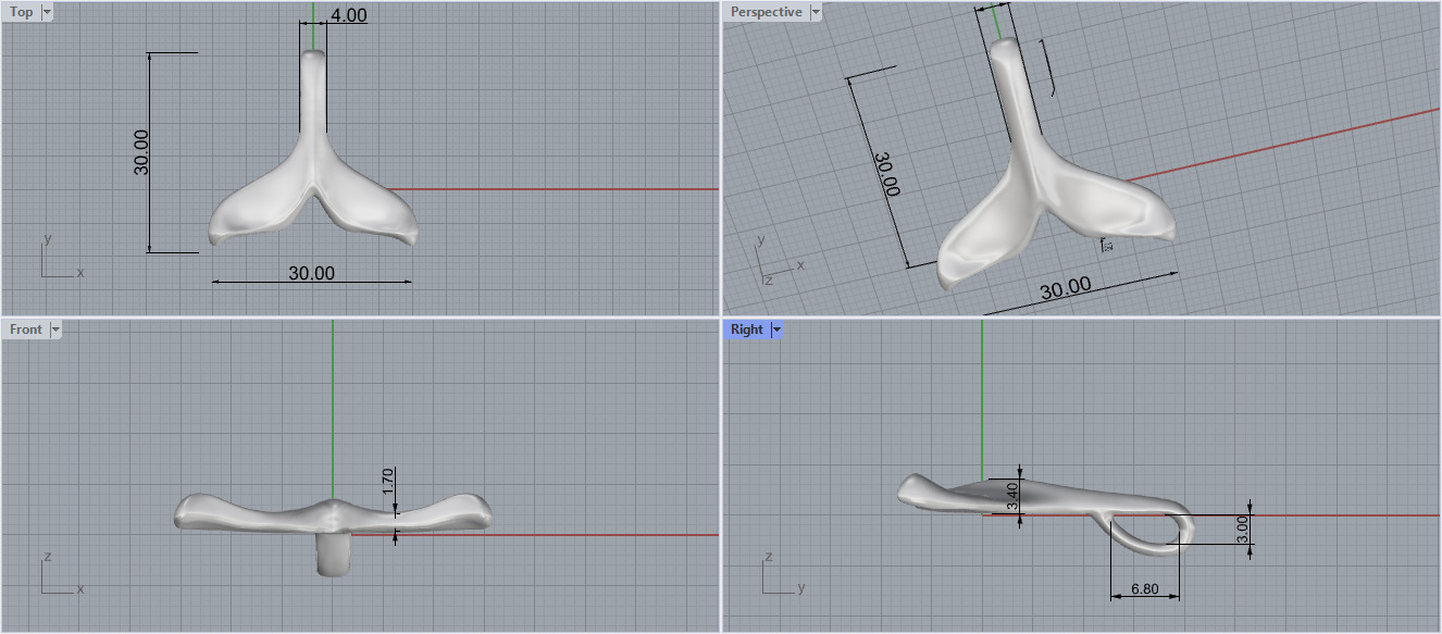 Tail Pendant 61069 3D print model_6