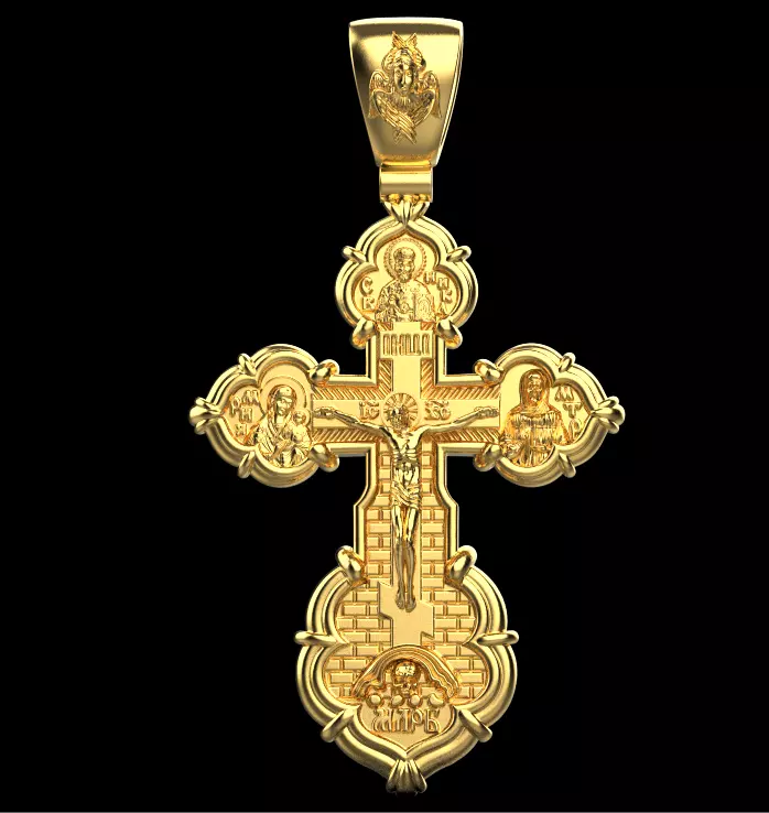 Cross Pendant 17082 3D print model_0