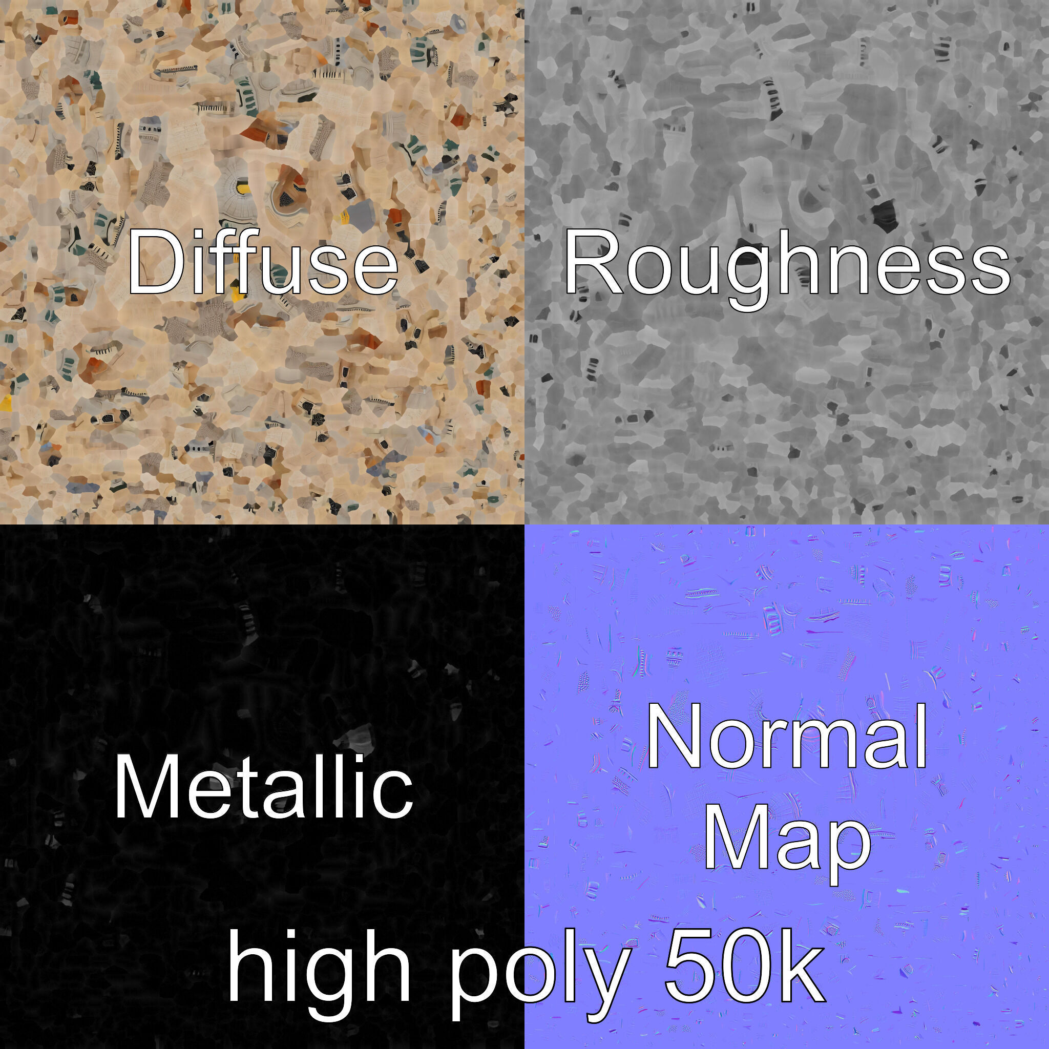 Majestic Mosque with Minaret model pack Low-poly 3D model_1