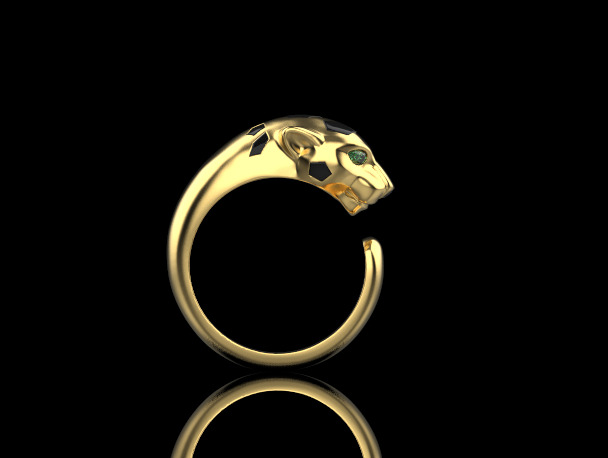 Panther Ring 15099 3D print model_1