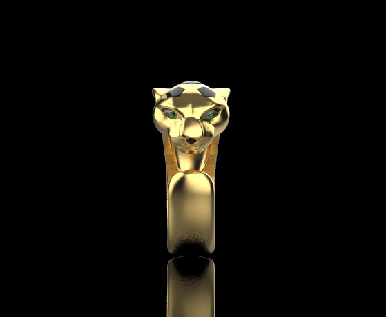Panther Ring 15099 3D print model_2