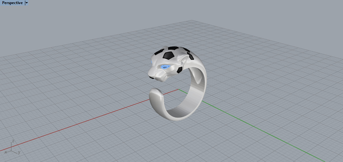 Panther Ring 15099 3D print model_8