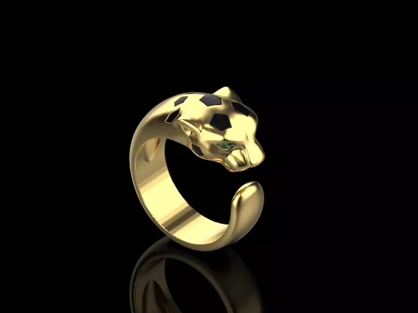 Panther Ring 15099 3D print model_0