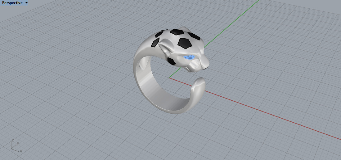 Panther Ring 15099 3D print model_6