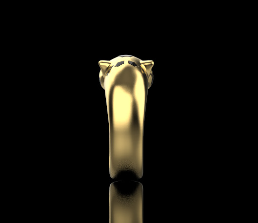 Panther Ring 15099 3D print model_3