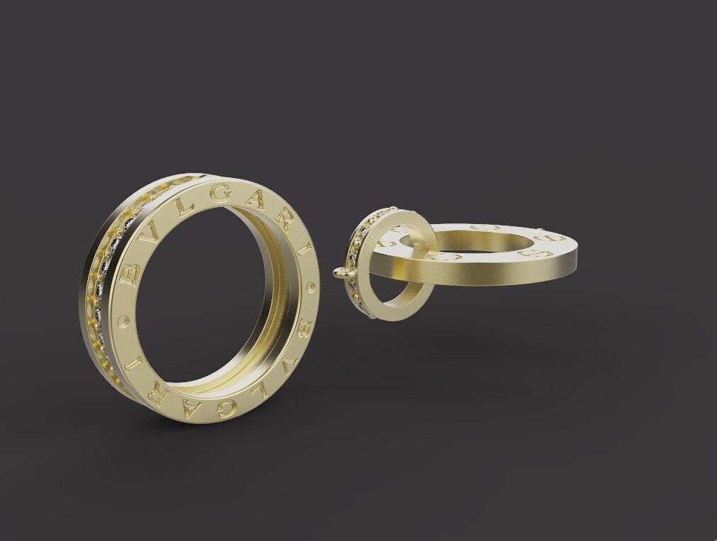 Ring and Bracelet set 66778 3D print model_1