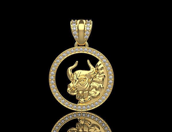 Bull Pendant 52834 3D print model