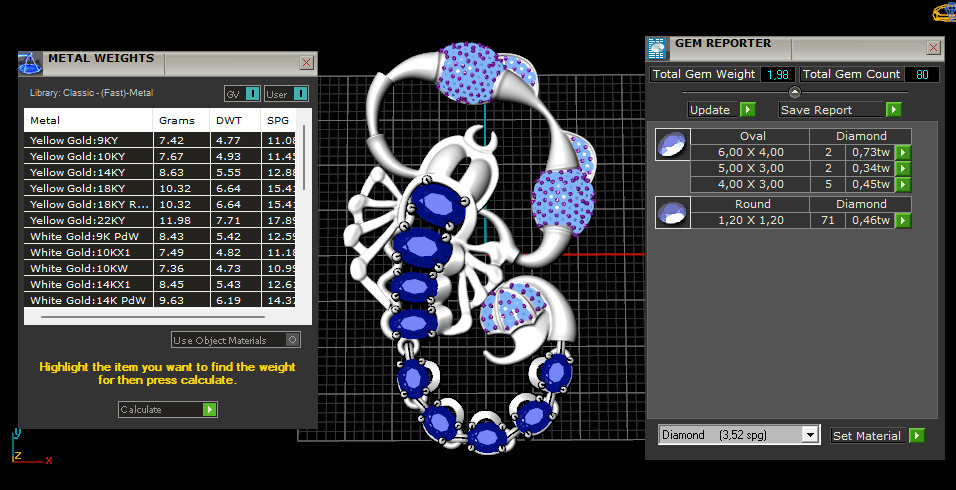 Scorpion Pendant 29075 3D print model_6