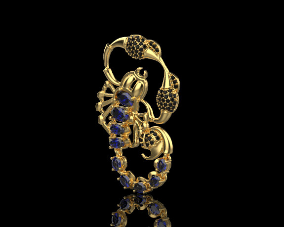 Scorpion Pendant 29075 3D print model_2