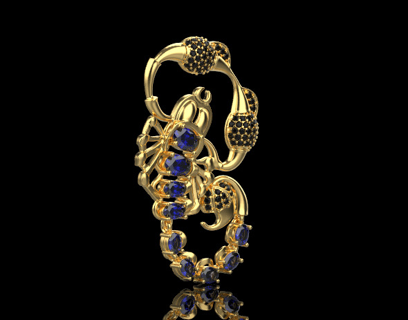 Scorpion Pendant 29075 3D print model_1