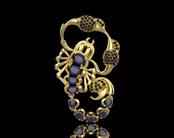 Scorpion Pendant 29075 3D print model_0