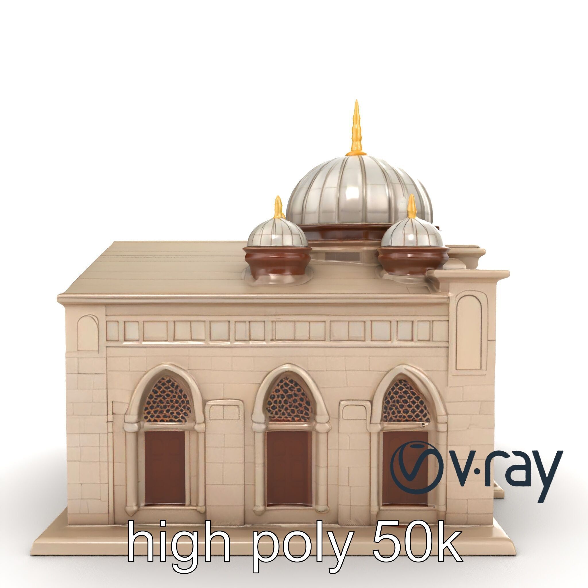 Islamic Mosque Architecture Model Pack Low-poly 3D model_21