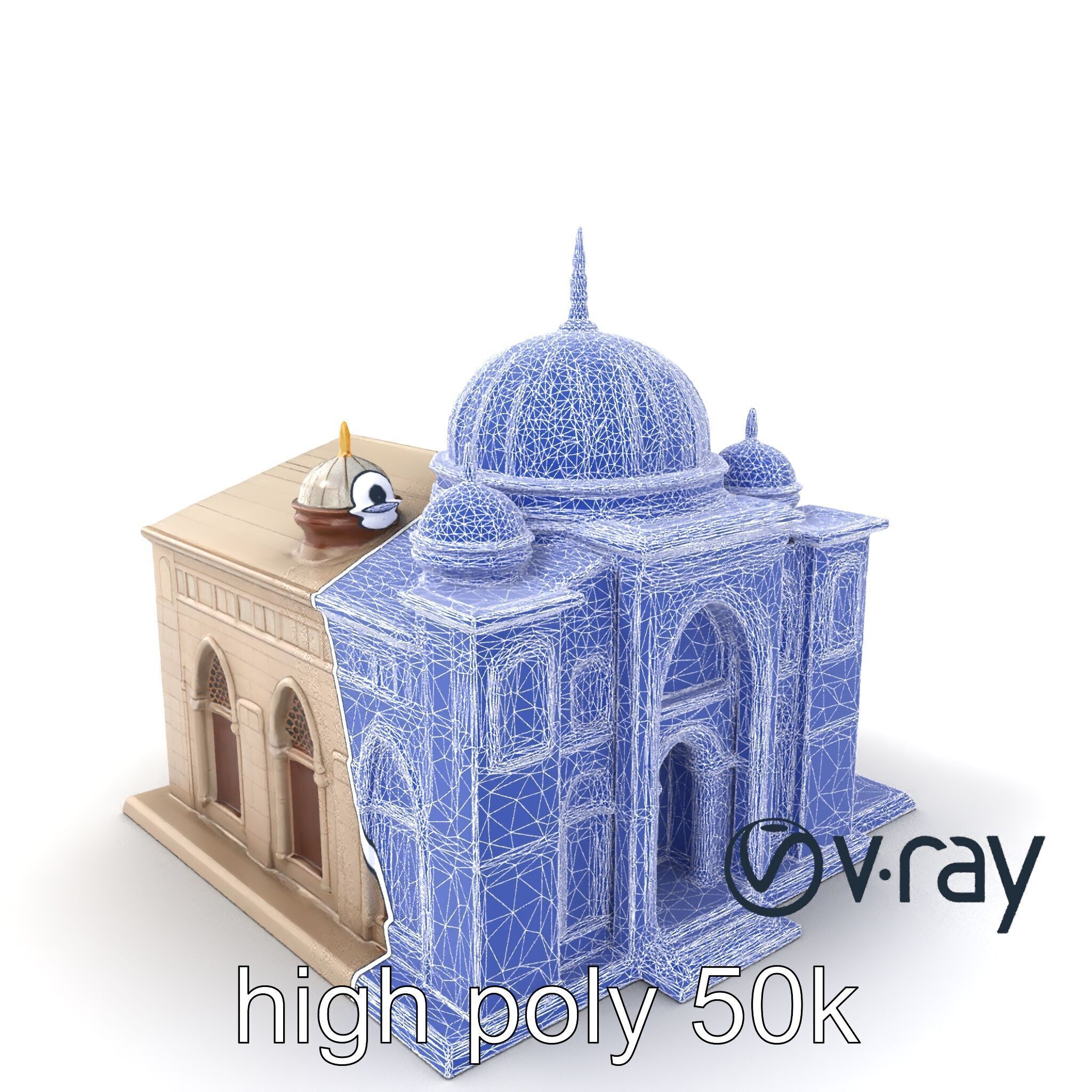 Islamic Mosque Architecture Model Pack Low-poly 3D model_9