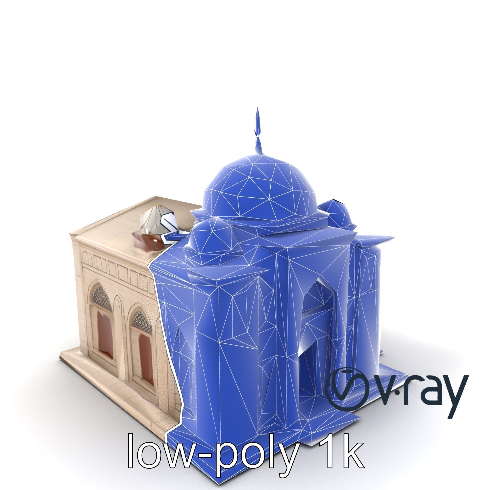 Islamic Mosque Architecture Model Pack Low-poly 3D model_5