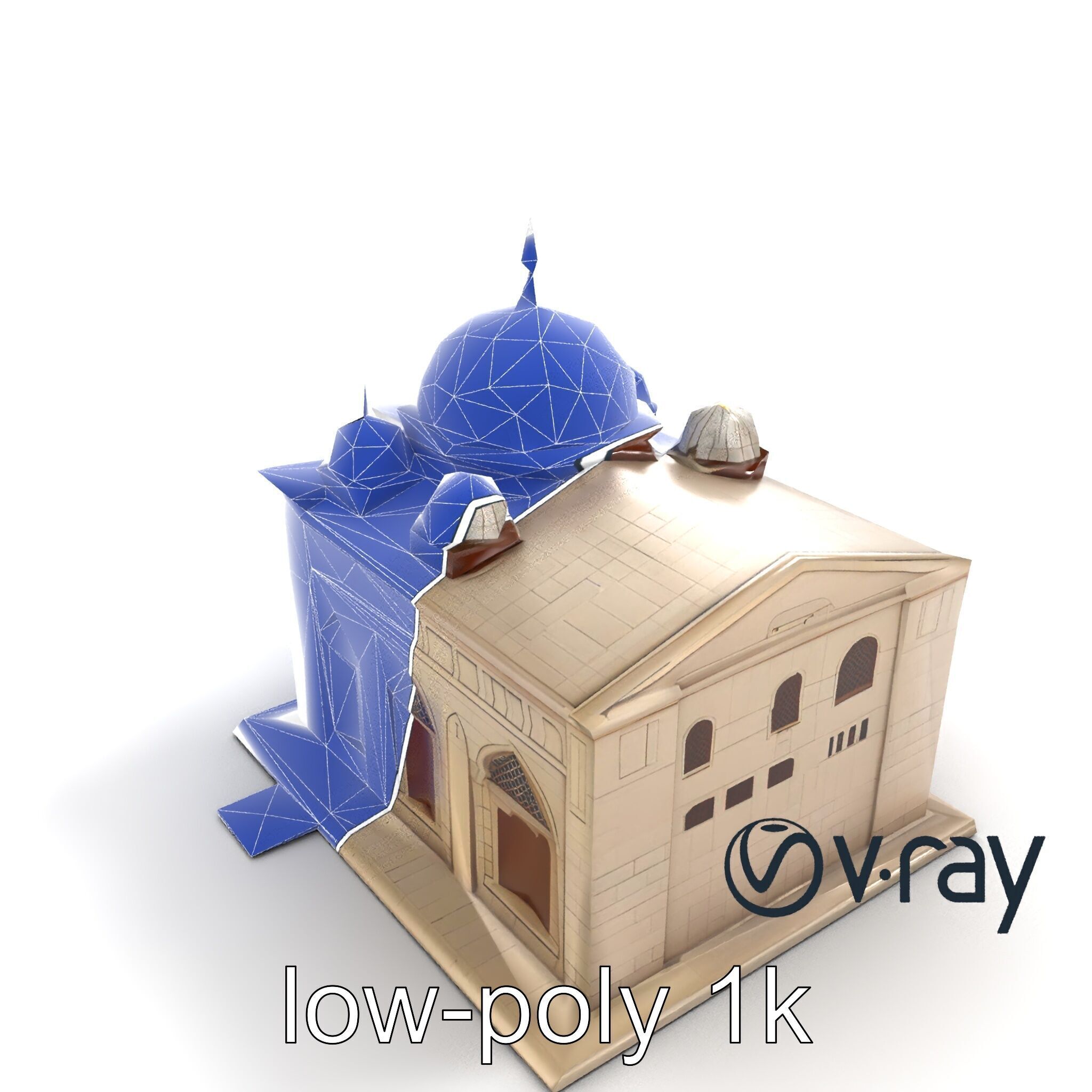 Islamic Mosque Architecture Model Pack Low-poly 3D model_17