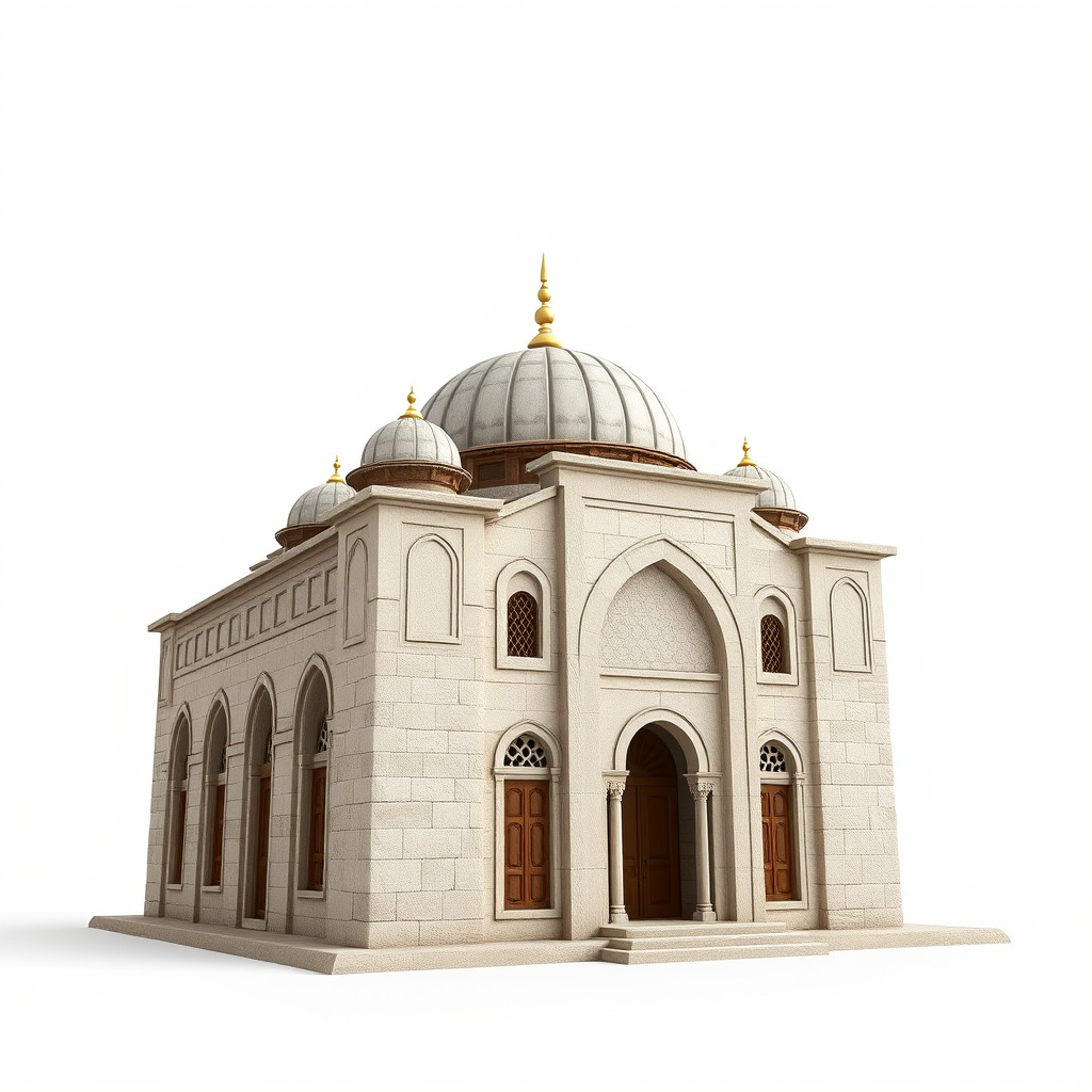 Islamic Mosque Architecture Model Pack Low-poly 3D model_3