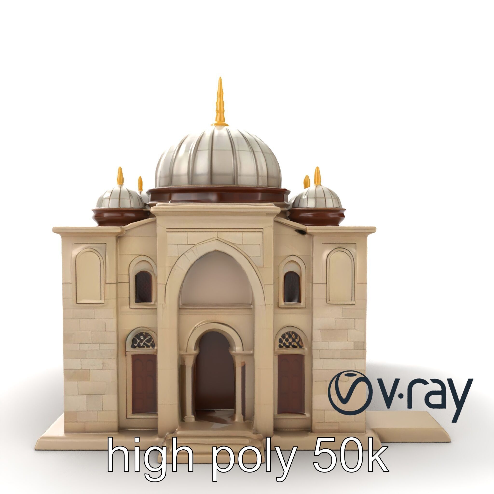 Islamic Mosque Architecture Model Pack Low-poly 3D model_22