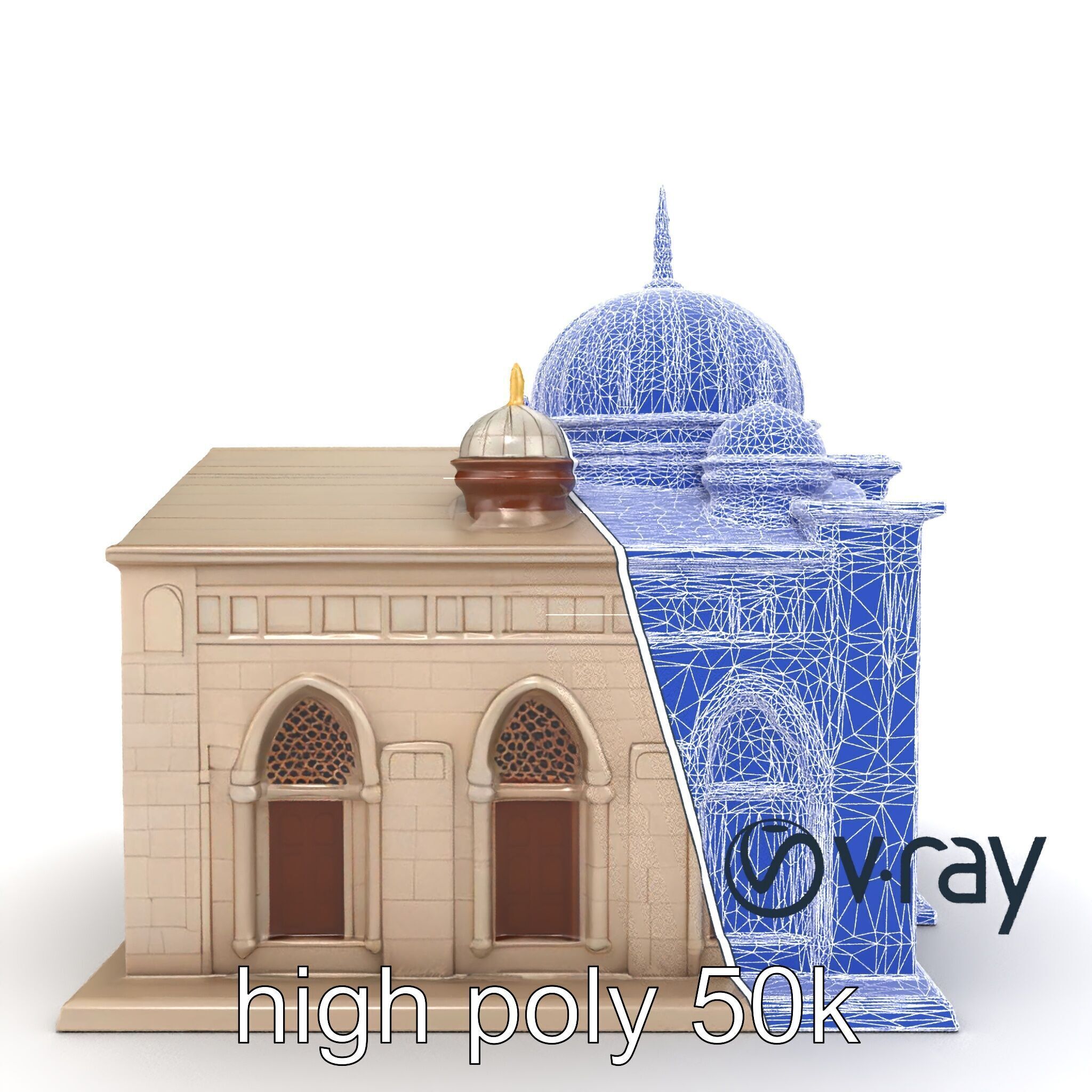 Islamic Mosque Architecture Model Pack Low-poly 3D model_31