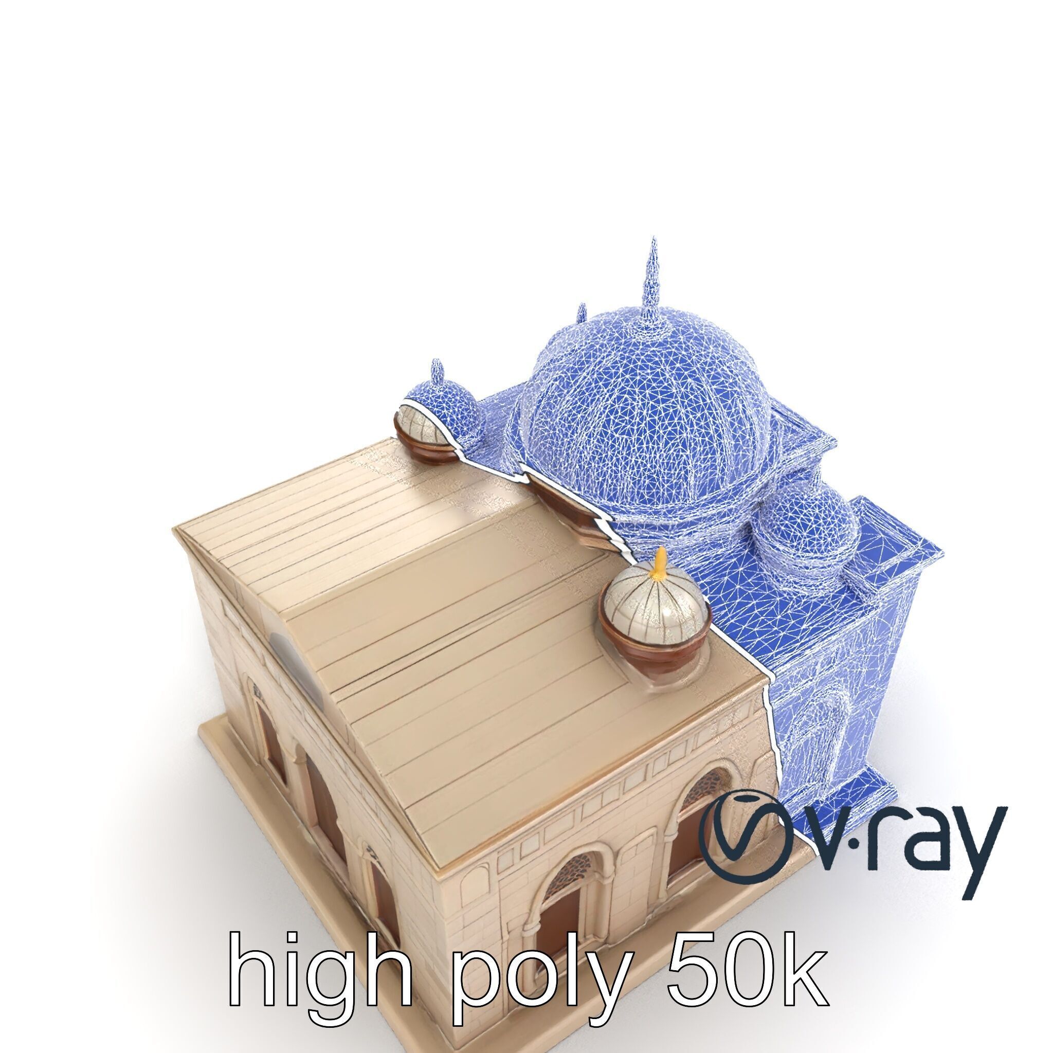Islamic Mosque Architecture Model Pack Low-poly 3D model_19