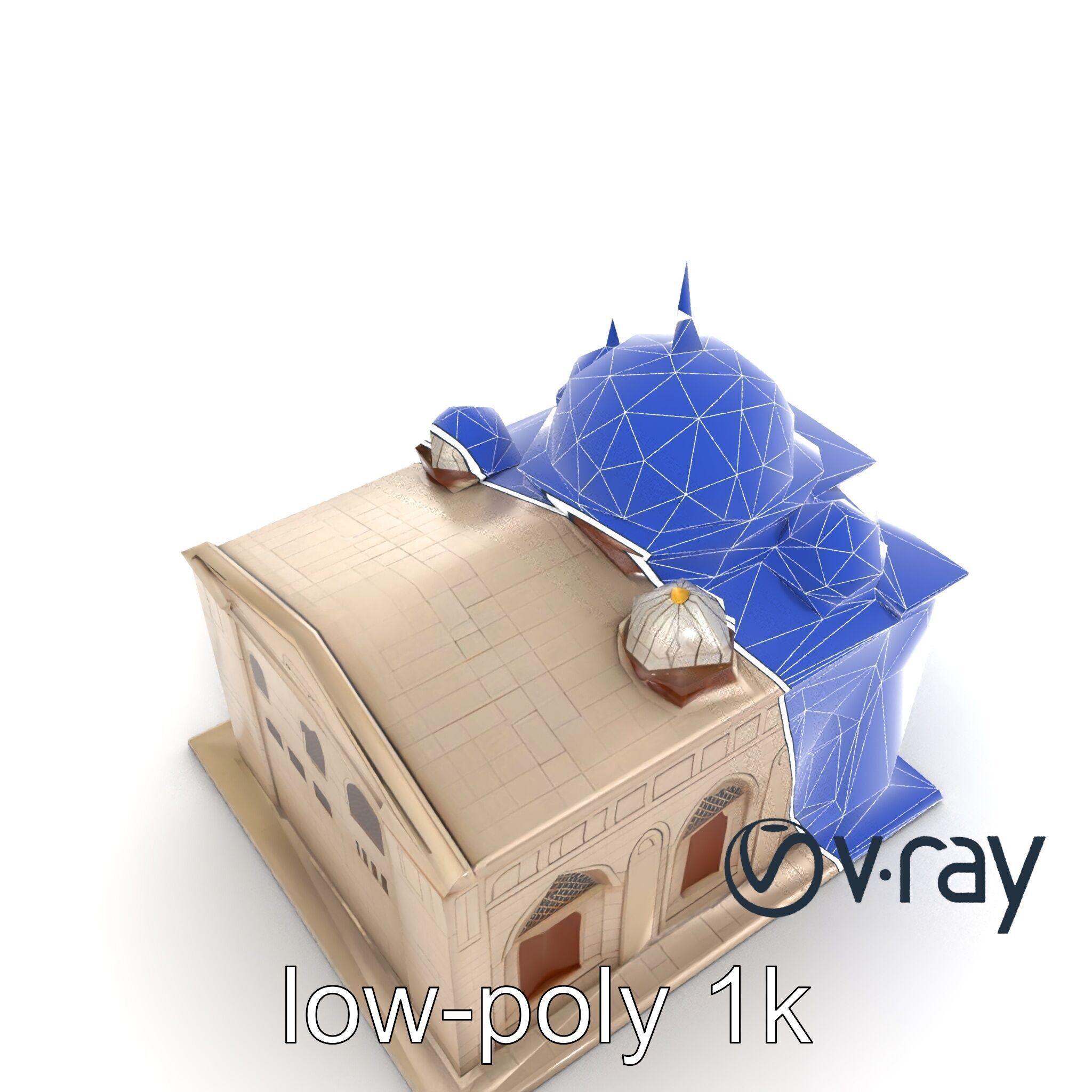 Islamic Mosque Architecture Model Pack Low-poly 3D model_27