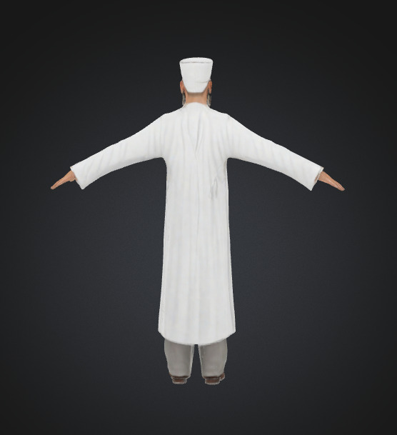 muslim man 3D model_2