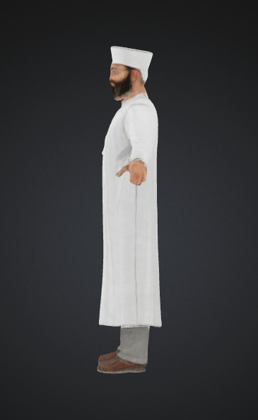 muslim man 3D model_1
