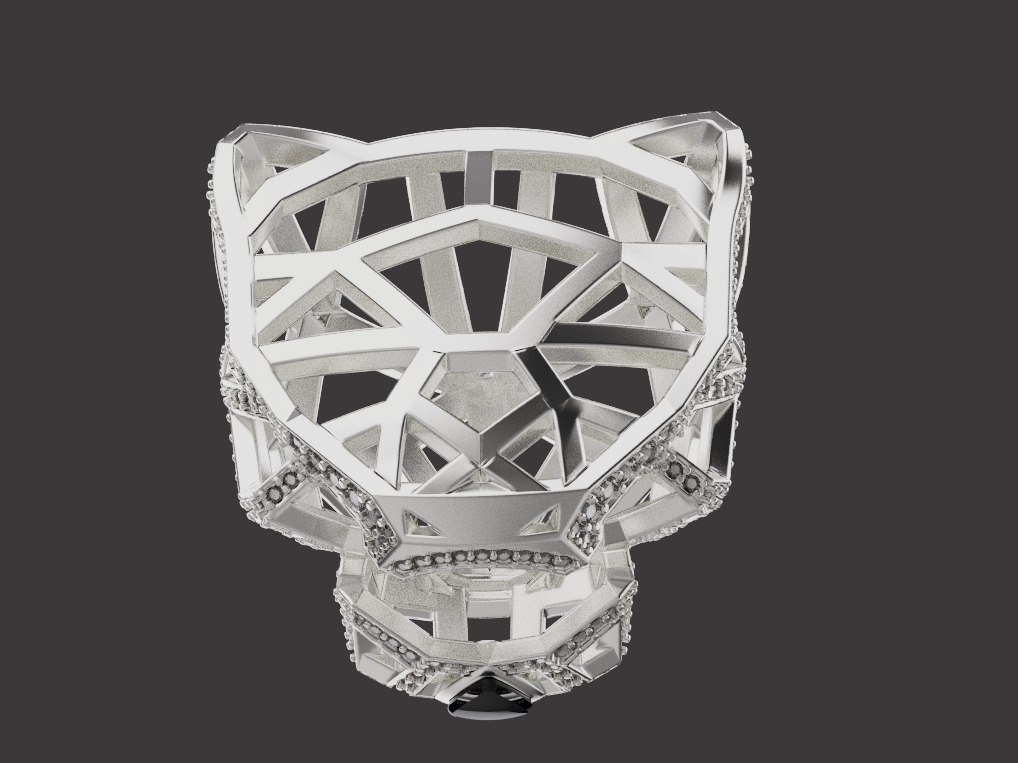 Panther Pendant 15183 3D print model_1