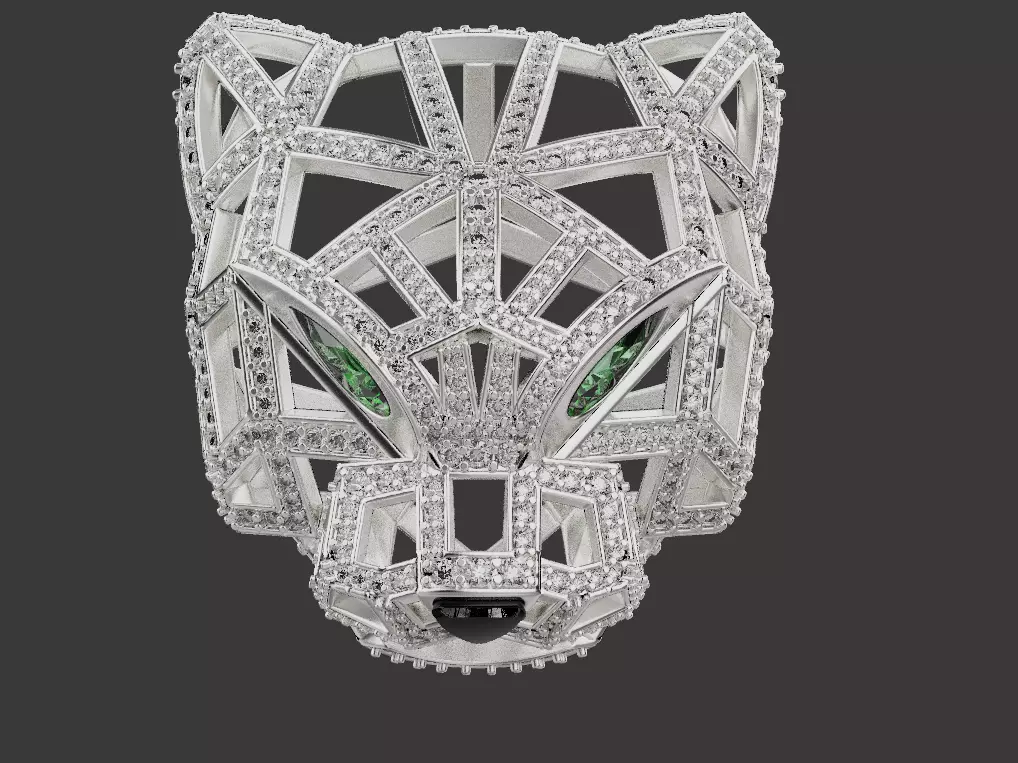 Panther Pendant 15183 3D print model_0