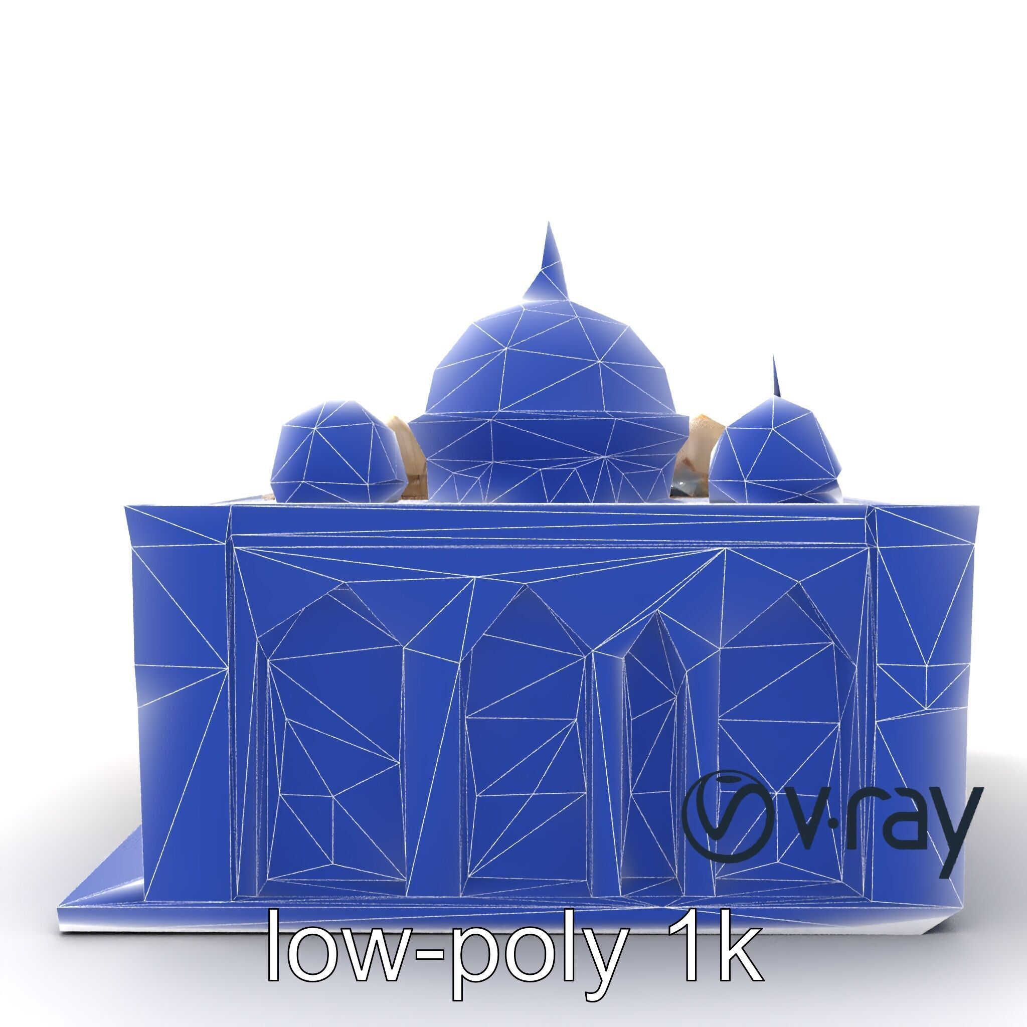 Arabic Mosque Architecture Textured Stone model pack Low-poly 3D model_19