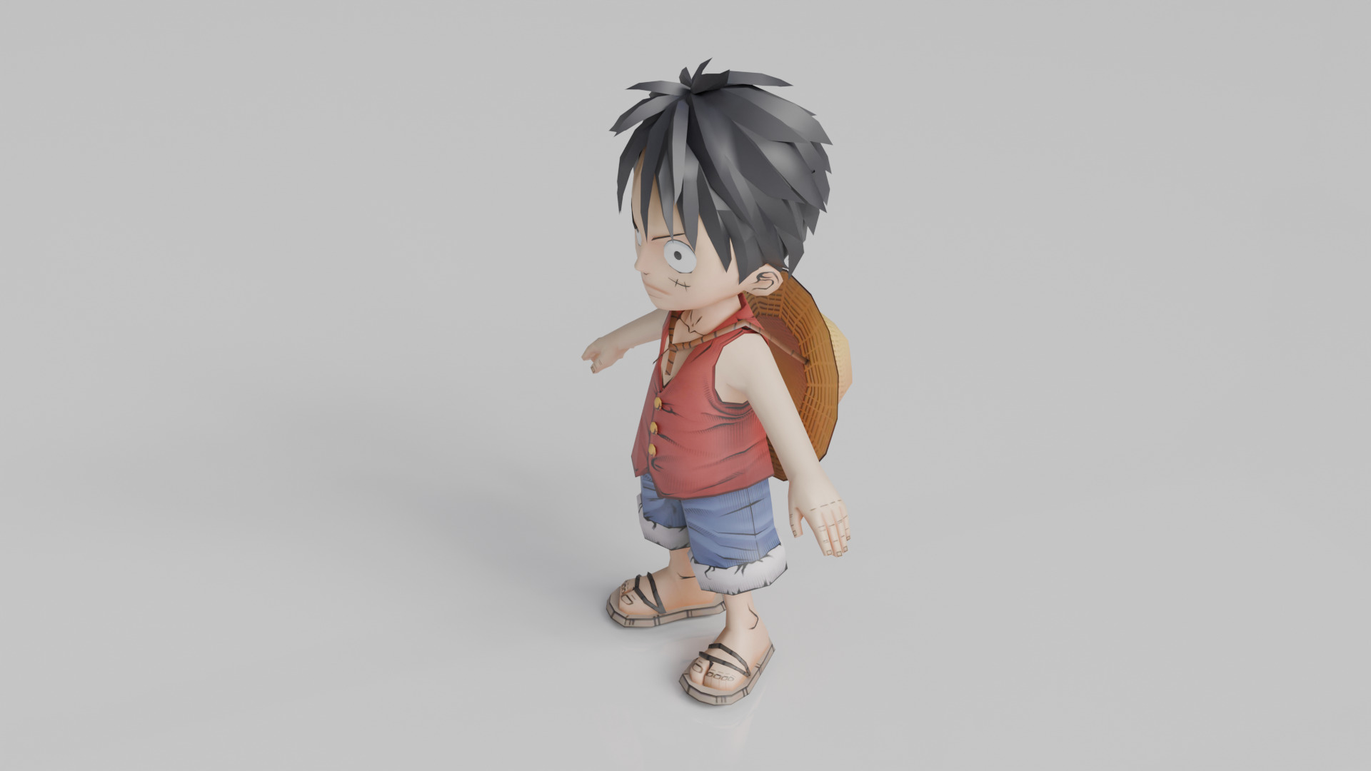 3D Printable Luffy Figurine 3D print model_7