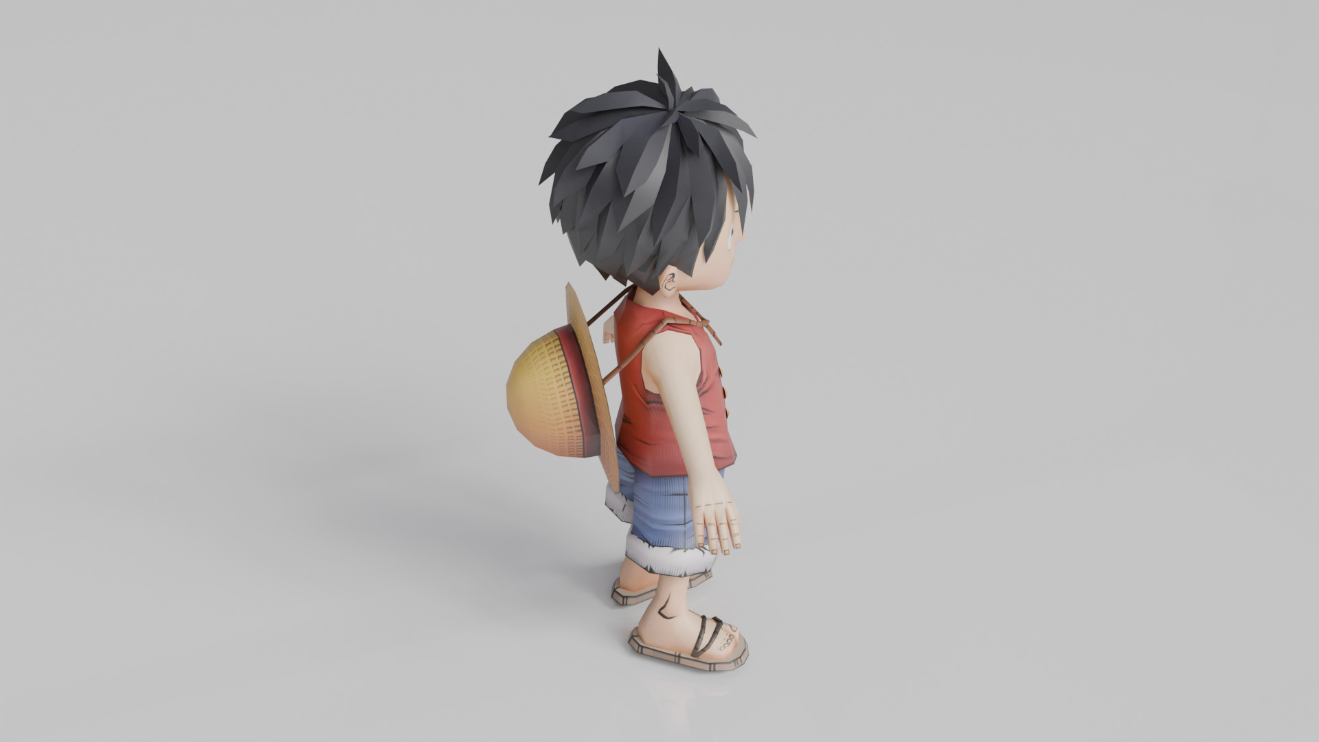 3D Printable Luffy Figurine 3D print model_3
