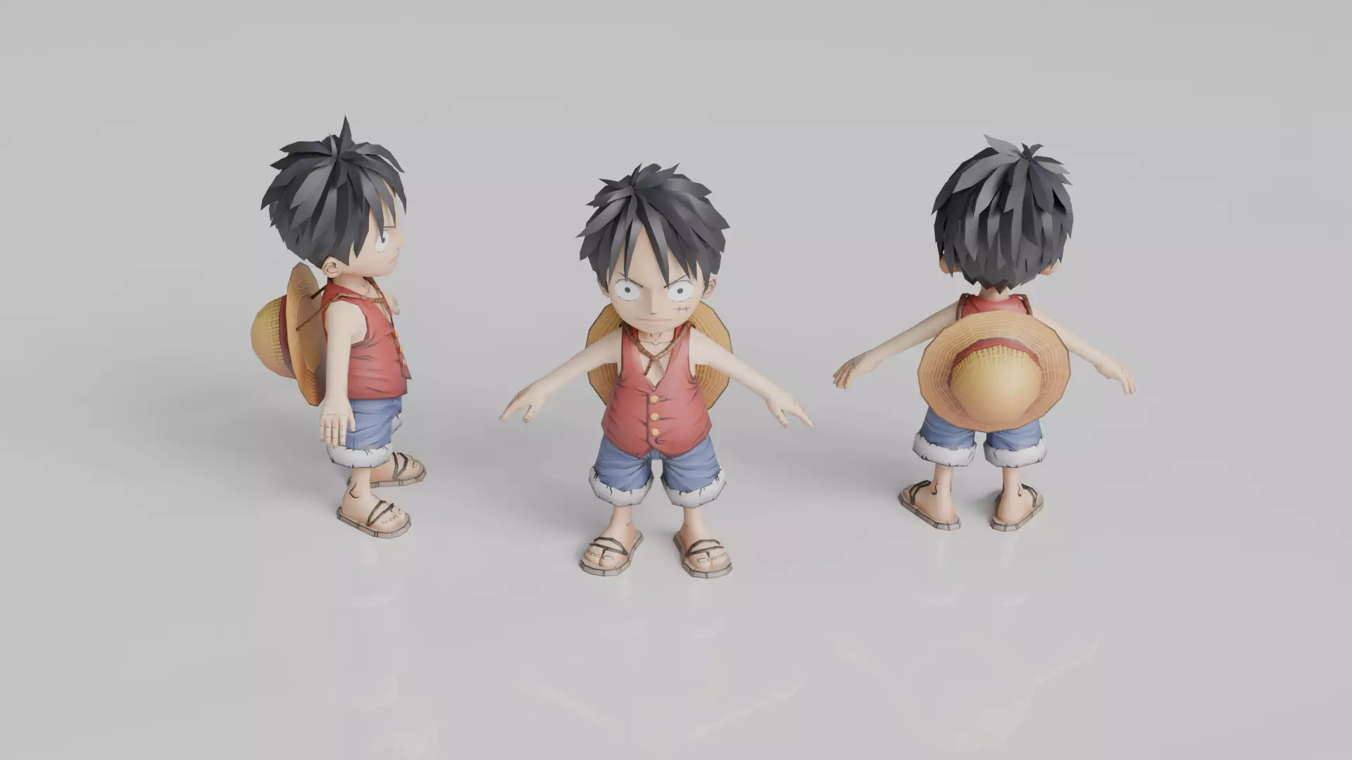 3D Printable Luffy Figurine 3D print model_0