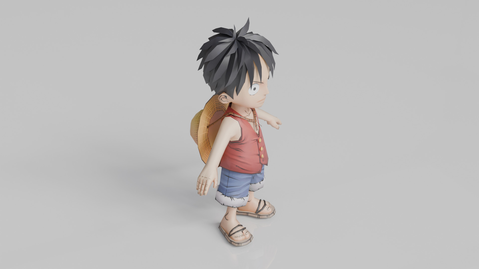 3D Printable Luffy Figurine 3D print model_2
