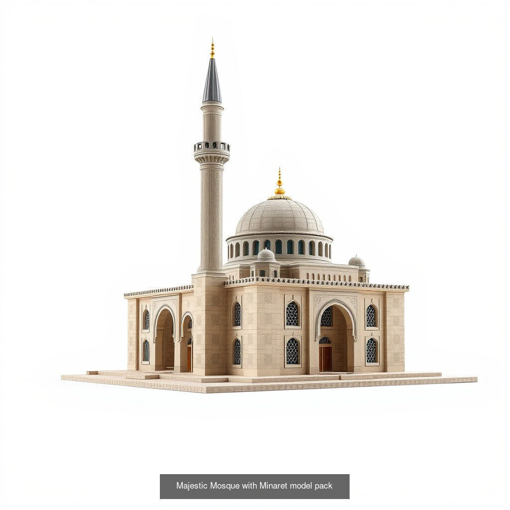 Elegant Mosque Models Collection _4
