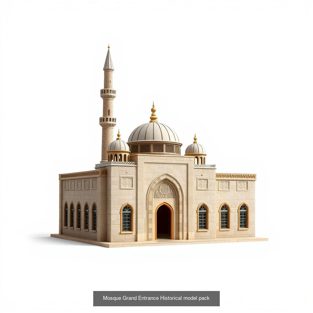 Elegant Mosque Models Collection _12