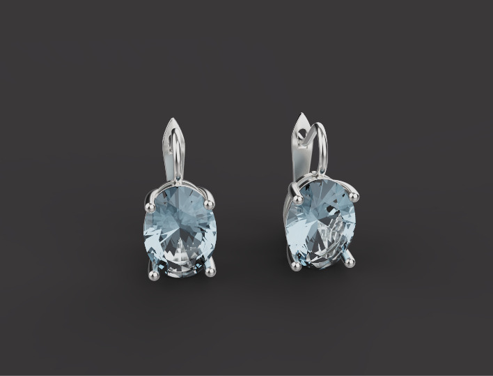 Ring and Earrings set 30195 3D print model_3