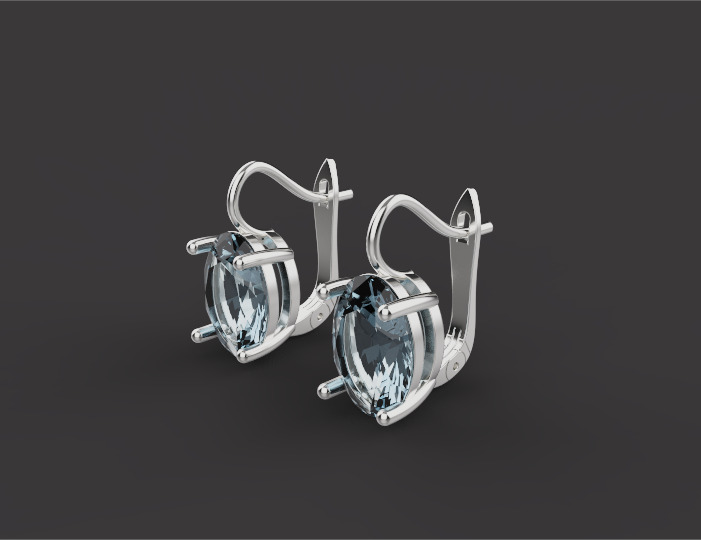 Ring and Earrings set 30195 3D print model_5