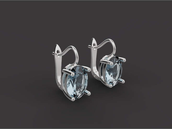 Ring and Earrings set 30195 3D print model_1