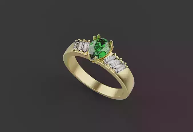 Ring and Earrings set 66976