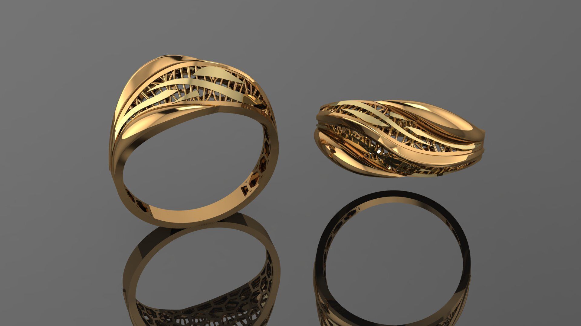 49 turkey paper casting rings stl  3D print model_8