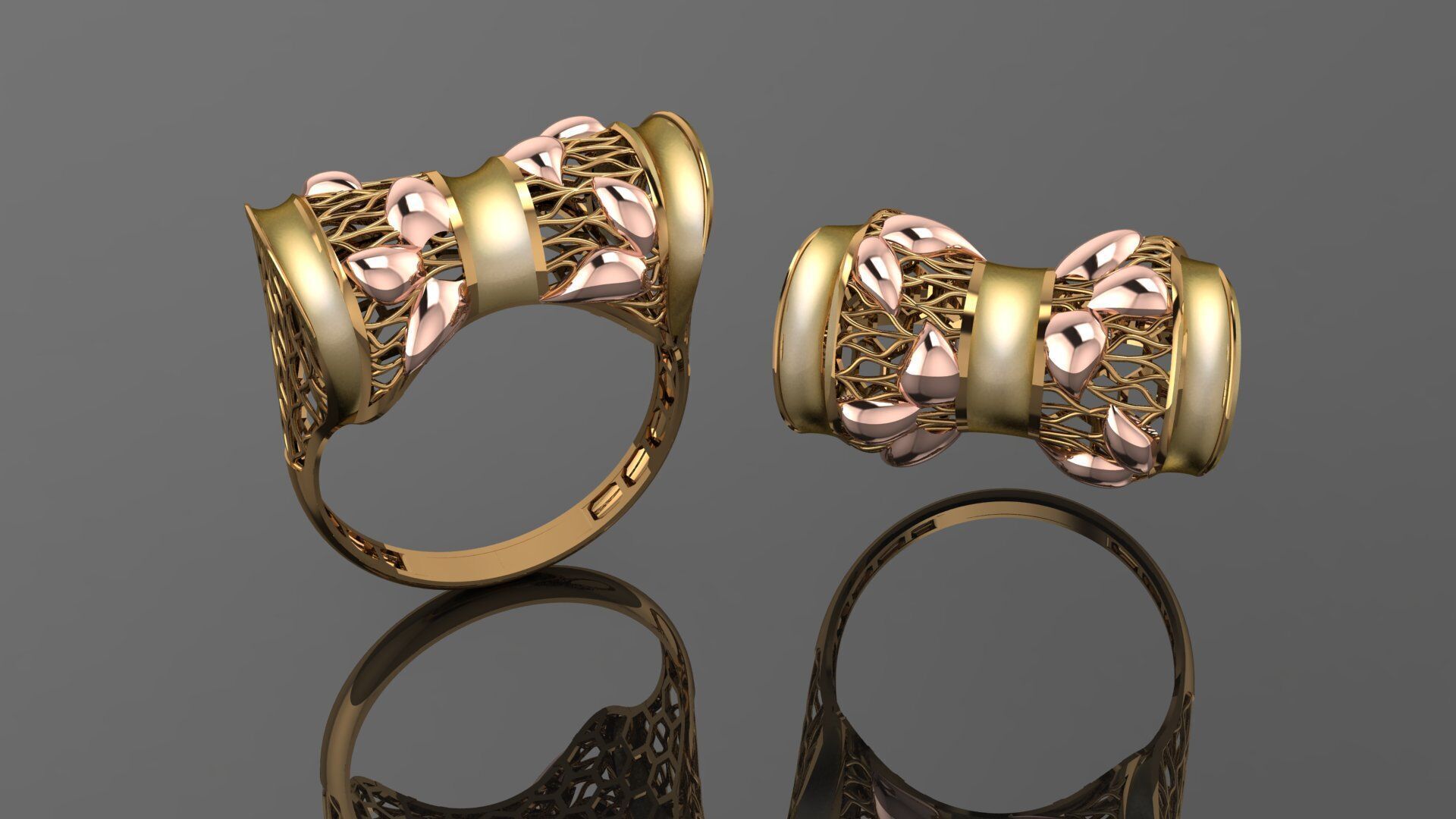 49 turkey paper casting rings stl  3D print model_28