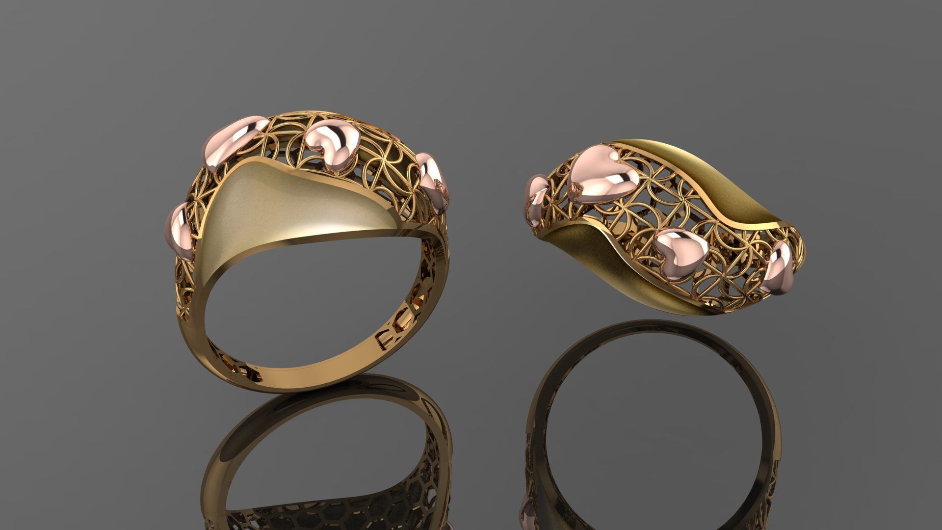 49 turkey paper casting rings stl  3D print model_29